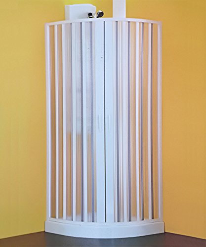 Duschkabine halbrund Kugel, Größe verstellbar von CM90 CM70, Kabine A Balg Öffnung Center in PVC Magnetverschluss