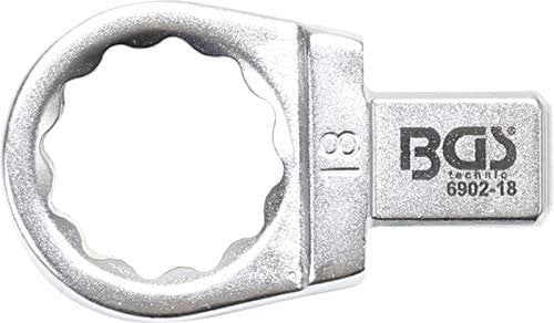 BGS 6902-18 | Einsteck-Ringschlüssel | 18 mm | Aufnahme 9 x 12 mm