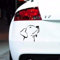 Stukk Stickers Labrador Retriever Hund Spaß Fensteraufkleber Vinyl Aufkleber schwarz/weiß 14 cm x 12 cm - schwarz