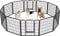 Yaheetech Dog Playpen, 12 Panel Puppy Play Pen Heavy Duty Pet Exercise Fence for Garden/Yard 80cm Height