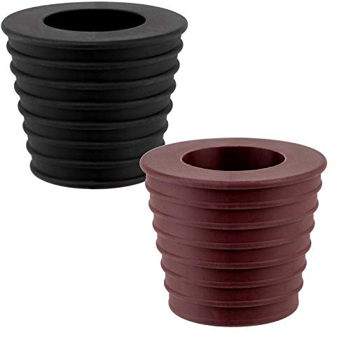 AIEX 1.9 to 2.7 inch 2pcs Umbrella Cone Wedge Plug for Patio Table Hole Opening Umbrella Pole Diameter 1.5 Inch/ 38mm(Dark Brown and Black)