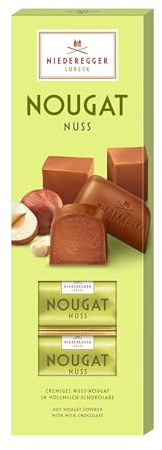 Niederegger Marzipan Nougat Bar Nut in Milk Chocolate 100g