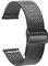 TStrap Orologi Cinturini Maglia Milanese 20mm - Nero Cinturini di Ricambio a Sgancio Rapido per Donna - Cinturino Smartwatch in Acciaio Inossidabile in Metallo