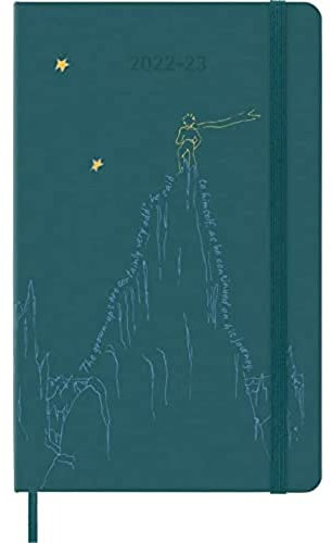 Moleskine - Weekly Planner 18 Months 2022-2023, Limited Edition Le Petit Prince, Weekly Planner With Hard Cover And Elastic Closure, Size Large, 13 x 21 cm, Color Mountain