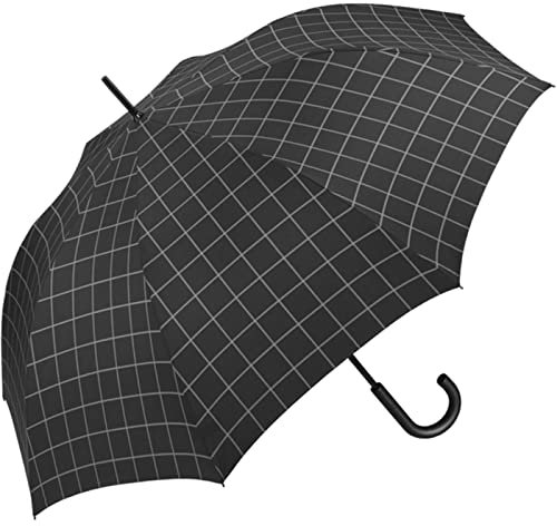 Esprit Herren Stockschirm Automatik Gents - Check Black