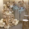 Ballon Girlande Beige, Ballongirlande Luftballon Girlande mit Braun Doppelballons, weißer Sand Luftballon Girlande, Luftballons Beige für Mädchen Frauen Baby Hochzeit Verlobung Deko Geburtstagsdeko