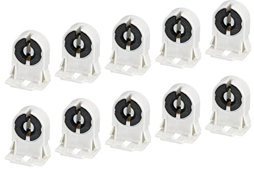 sourcing map T8 Lampenfassung für LED-Leuchtstoffröhre, nicht gejagt, 37 x 30 x 24 mm, 20 Stück