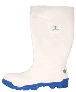 Craftland Nozza Gummistiefel - S4 Sicherheitsstiefel in Übergrößen Weiß 35410 große Herrenschuhe, Größe:48