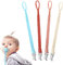 4 Stück Schnullerclips, BPA-frei Schnullerclips Mädchen Baumwolle Schnullerclips für Babys Geflochtene Schnullerclips für Neugeborene Jungen Mädchen Essentials Baby Zahnen Dusche Clips