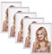 Alishomtll Weiß Bilderrahmen 5er Set, 10x15cm, Fotorahmen mit HD-Acrylglas Bilderrahmen zum Aufhängen/Aufstellen Fotogalerie Display Kunststoffrahmen Set für Mehrere Bilder Fotos, Weiß