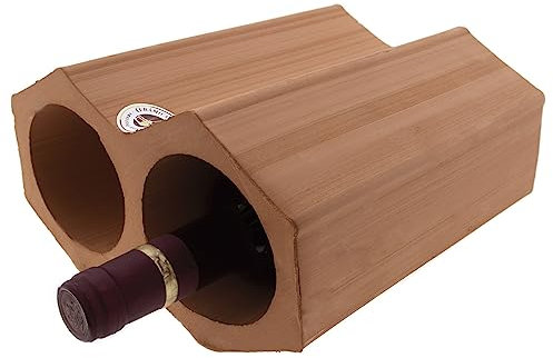 CERÁMICA ESPAÑA | Porte-bouteilles de vin | Modèle M01 | Bar | Brique | 23 x 22,5 x 12,5 cm