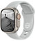 ELETTRONEO SB Bracelet Sport pour Apple Watch Band Ultra 2 49mm, Series 10 46mm, 9 8 7 45mm 41mm, SE 6 5 4 44mm 40mm, 3 2 1 42mm 38mm Femme Homme Silicone, Gris Lune