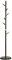 HOMCOM Garderobenständer, Garderobe mit 6 Haken, Kleiderständer, Standgarderob für Kleidung, Hüte, Flur, Eingang, Metall, Walnuss, 36 x 36 x 180 cm