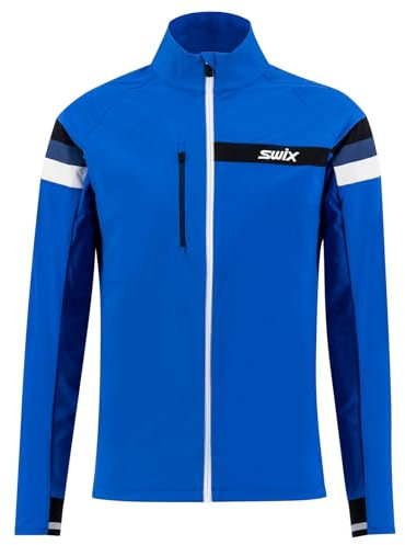 Swix Focus Herrenjacke, atmungsaktiv, winddicht, aktiv, Outdoor, Langlauf, Ski, Wintersport, Olympian Blue, Größe M