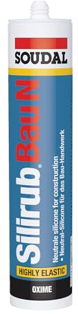 Soudal Silirub Bau N 310 ml Negro
