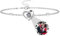 Personalisiertes Foto Armband - Projektion Kreis Mit Bild im Inneren - Paare Armbänder für Weihnachten Memorial Geschenke - Frauen Männer (Heart-Silver)
