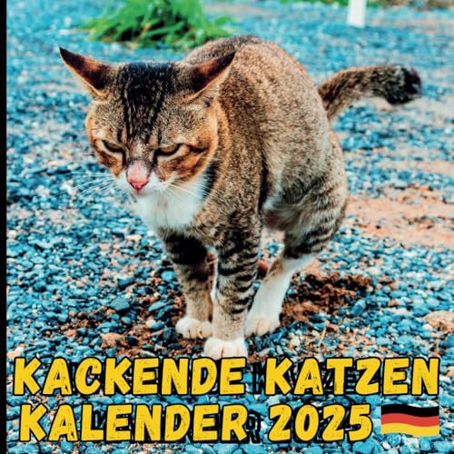kackende katzen kalender 2025: Jeden Monat ein neues amüsantes Katzenfoto | Geschenkideen für Erwachsene, Männer Frauen, Freunde, Kollegen, Weihnachten 2025.
