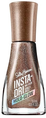 Sally Hansen Insta-Dri, Holo-Glow, On the Glow, Smalto Unghie, Semplice da Usare, Resistente, Colori Bellissimi, Si stende facilmente sulle Unghie, Non Sbava, 0,3oz