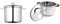 MasterClass Stock Pot with Lid 8.5L/24cm, Induction-Safe, Stainless Steel, Silver & Tower T80837 Casserole Dish, 24cm- Stainless Steel, Silver