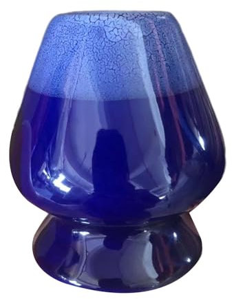 MagiDeal Support Chasen en poterie, fournitures artisanales de cérémonie Matcha faites à la main, ustensiles à thé à Surface lisse, support à fouet pour, Bleu