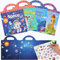 Bixury Stickerbuch Wiederverwendbar Stickerbuch ab 2 Jahre, 4 Pack Wiederverwendbare Sticker Kinder, Sticker Setmit Kreative Spiel Szene und Aufkleber Illustrationen, Stickerheft für Junge Mädchen