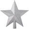 20CM 8Inch Silver Star Christmas Tree Topper Christmas Tree Top Star Topper Glitter Finish Glitter Star Christmas Tree Topper for Xmas Decorations