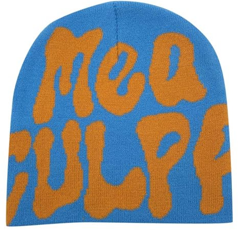 MEA Culpa Mütze - Hat Y3k Baggy Slouchy Beanie Cap Skull Cap Beanie,Sie Herbst Frühling,Spider Web Beanie,hat,Slouch Beanie Leichte Jersey,Schwarz Rosa