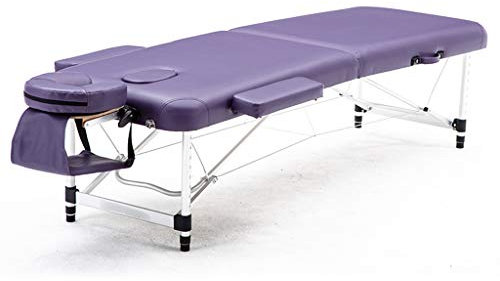 Klappbare Aluminium-Massageliege mit Gesichtsloch und Tragetasche, tragbar, Salon-Therapie-Couch-Bett