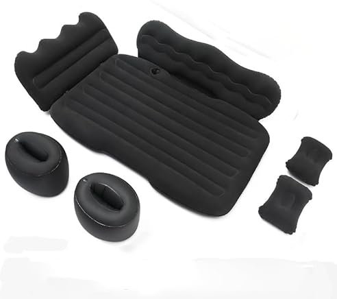 Auto Matratze für VW Golf 5 + Golf 6 Variant 2007-2013, Aufblasbare Matratze für Rücksitz Autobett für Reisen Camping Outdoor-Aktivität,Bla-ck