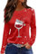 Partner Weihnachtspullover Warme Elegante Pullis Weihnachtspullover Eleganter Warm Partner Weihnachtspullover Winterpullover Off Shoulder Rot Grün Gestreifter Pullover Kenzo Pullover(1-Red,L)