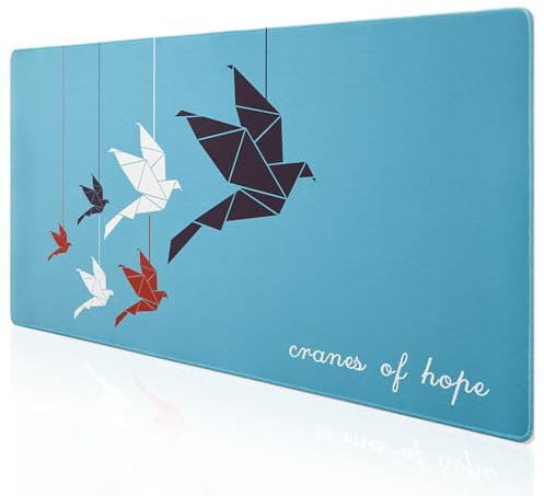 DOBAOJIA Tappetino Mouse 900x400, Tappetino Mouse Gaming XXXL, Tappetino Mouse e Tastiera, Tappetino Computer, Sottomano da Scrivania, superficie prova di versamento e base antiscivolo