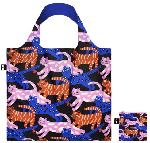 LOQI GLITTER POWER Cats Recycled Bag