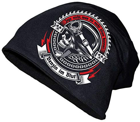 Herren Männer Long Beanie Mütze Biker Motorrad MC Streetfighter Oldschool Rocker
