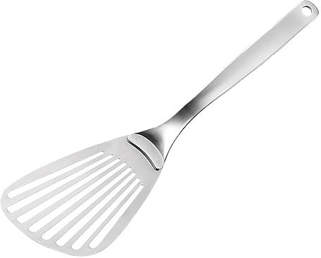 OFFSCH Edelstahl Schaufel Für Steak Braten Pfannkuchenschaufel Mit Schlitz Design Backschaufel Für Kochwerkzeug