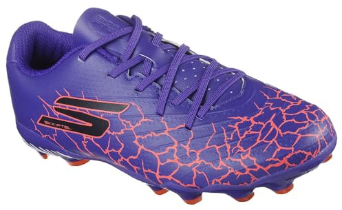Skechers Kids SKX 1 Youth Juniors Firm Ground Football Boots Purple 4 UK Child