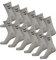 hummel Unisex Basic Socken 12 Paar Grau 46/48