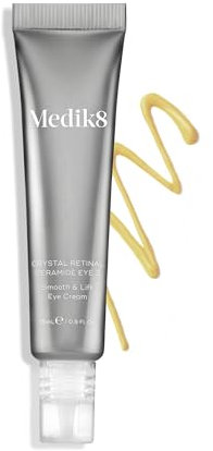 Medik8 Crystal Retinal Ceramide 3 Augencreme - Anti-Aging & Anti-Falten- Glättungs- & Straffungs-Augencreme - 0.03% Retinalstärke - 11-mal schneller als Retinol - Für neue Vitamin-A-Anwender - 15ml