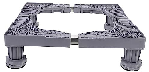 NUOBESTY Washing Machine Stand Mini Refrigerator Holder 1 Pc Base Frame for Appliances Stabiliser Pad Grey