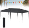 XMTECH Faltpavillon 3x6 Gartenpavillon Faltbar Pavillon, Höhenverstellbar 2,4m - 2,6 m Partyzelt Gartenzelt für Outdoor Garten Party Hochzeit, Stabil, UV-Schutz, Wasserdicht, Anthrazit