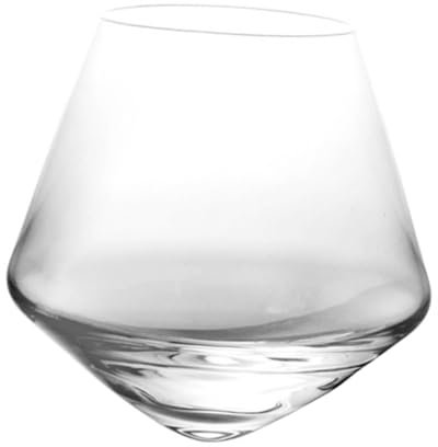 Sosoport Tasse à Vin Verre Cristal de Verre à Whisky Élégant pour Cocktails Vodka et Design Pratique et Parfait pour Maison Bar