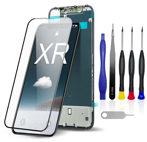 VOXATVO Ersatz-LCD-Bildschirm für iPhone XR 6,1 Zoll