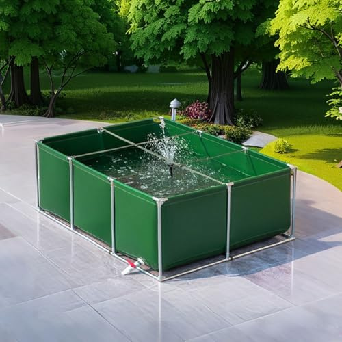 Grande piscine rectangulaire avec cadre en acier pour les familles, montage facile, métal durable, avec rustine de réparation
