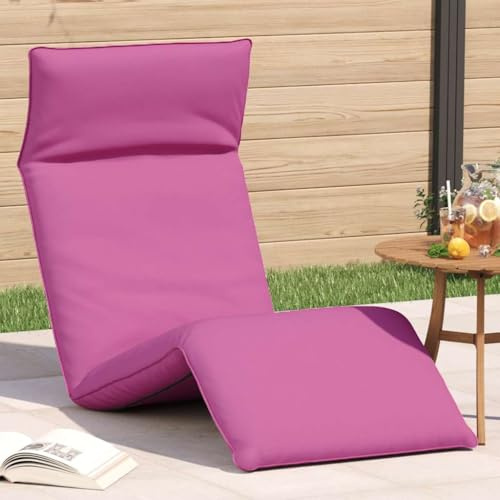 sephironlbb Sdraio pieghevole rosa con tessuto Oxford, 175 x 54 x 8,5 cm, sedia a sdraio da giardino regolabile in 5 posizioni, resistente alle intemperie e pieghevole, per terrazza, balcone e