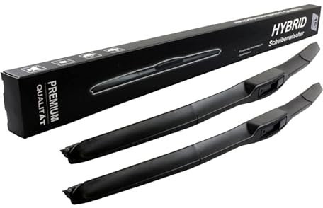 550mm 400mm HYBRID 2x Front Scheibenwischer Premium Wischerblätter Set Scheibenwischerblätter Frontscheibe mit Hakenbefestigung.