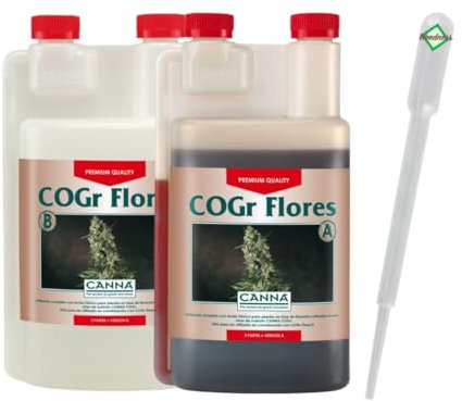 Weedness Canna COGr Flores A&B 1 Liter - Hydrokultur Dünger Kokos Substrat Coco Grow Anbau Indoor