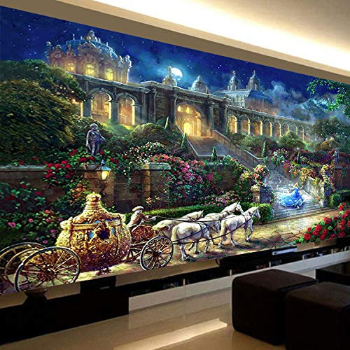 CULASIGN DIY 5D Diamant Malerei Full Diamond Kristall Strass Stickerei Bilder Wohnzimmer Dekor Wand Aufkleber (60x120cm)