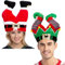 JOYIN 2 Weihnachten Weihnachtsmann und Elfenhosen Hüte für lustige und festliche Weihnachtsfeier Hut Dress Up, Winter Party Favor, Weihnachtsdekorationen, Kostümzubehör