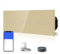 BSEED Drei-WiFi-Berührungsschalter 3-Fach 1-Wege (Neutrale Leitung benötigt) Alexa/Tuya/IFTT-kompatibler Glasscheiben-228 * 86-Wandlichtschalter Gold