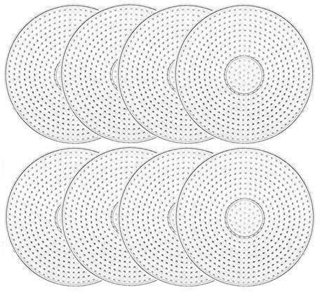 Xinlie Pegboards Plantillas Placa Midi Tableros de Cuentas de Fusibles Tablas de Perlas Juego Creativo para la Educación Rompecabezas Plantilla niños de Juguete para los niños de Kinder(8 Piezas)