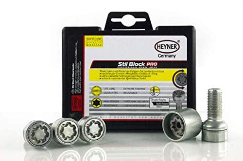 Fits Mercedes Sprinter Models 2006 To 2024 Heyner Germany Stil Block PRO Locking Wheel Nuts 14x1.5x28 385/5